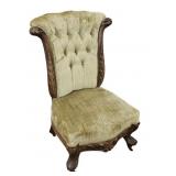 French Walnut Rococo Ladies Chair