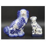 Porcelain Dogs including Staffordshire