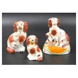 Grouping of Russet Staffordshire Spaniels