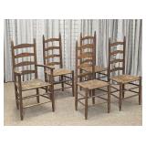 Set of Pine Ladderback Chairs