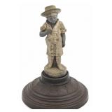Unusual Wood Stove Finial of Boy