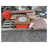 Grover Bio Ethanol Fire Pit w/ Benchtop Seats