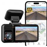 REDTIGER 4K 3 Channel Dash Cam, 5G WIFI 64GB