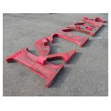 5' Tall Metal Letters: 'T' 'A' 'K' 'E'