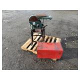 Large Metal Toolbox & Grizzly Belt Sander