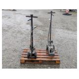 2- Pittsburgh 22 Ton Pneumatic Jacks