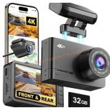 WOLFBOX D07 Pro Dash Cam Front and Rear Camera