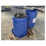 2- 55 Gallon ULine Trash Cans w/ Wheels