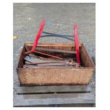 Crate of Misc Saws