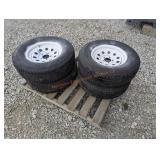 4- 225/75R15 Trailer Tires