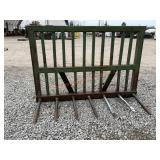 Loader Silage Forks w/ Euro Tach