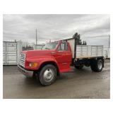 1997 Ford F80 Flatbed Truck