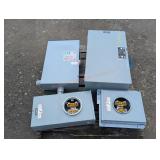 2- GE Double Throw Safety Switch Meter Stands