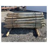 1- Bundle 7' Used Treated Wood Posts