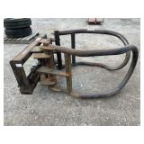 Work Saver Bale Squeeze w/ Skid Steer Attach Plate