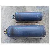 2- 100lb Propane Tanks w/ Quick Fill Fitting