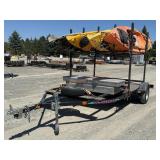 2004 Karavan Kayak Trailer w/ 4 Ocean Kayaks