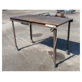 Steel Welding Table on Wheels