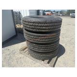 4- 255/70R22.5 Tires