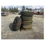 5- 14.00R20 Michelin X-G20 X2A Tires w/ Rims