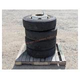 4- 10L Accuride Wheels w/ Double Coin 245/70R19.5