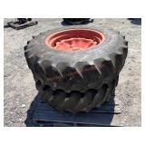 13.6-24 Firestone Tires w/ 8L Wheels