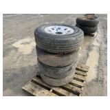 4- LT2450/75-R17 Tires & Rims