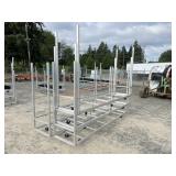 ~4- Aluminum Rolling Racks