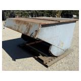 Forklift Tipping Dumpster w/ Cover