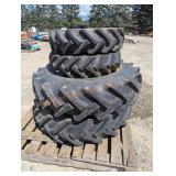 John Deere Tractor Tires Mounted on Rims