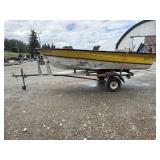 1979 12' HUL Boat w/ 1973 Sears Boat Trailer