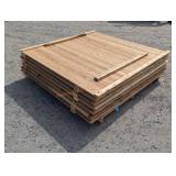 7- Prebuilt Western Red Cedar Fence Panels