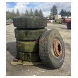 5- 14.00R20 Michelin X-G20 X2A Tires w/ Rims
