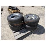 4- 295/50R15 Tires w/ 15.5x7 Rally Rims