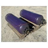 2- 100lb Propane Tanks w/ Quick Fill Fitting