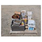 Assorted Bolts, Nails, Staples