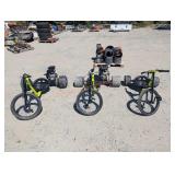 3- Razor Drift Trikes & Pallet of Parts