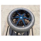 Homemade Light Up Tire Table - Seahawk Themed