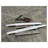Crosscut Saw Blades & Antique Equipment Seat