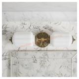 Milk Glass Bathroom Vanity Light Wall Sconce