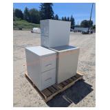 2- 2 Drawer File Cabinets & 4 Drawer File Cabinet