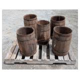 5- 1800's Primitive Nail Kegs