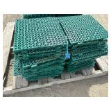 ~55- Green Rubber Floor Tiles