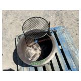Stainless Fire Pit w/ Rotating Grill