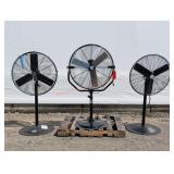 3- ~30' Fans