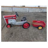 Vintage MF Tractor & Cart