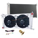 1/3/4 Row Core Aluminum Radiator + 2 x 14' Fan