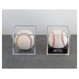 2- Signed Baseballs