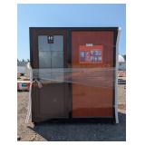 Aboss Portable Bathoom w/ Shower Wood Grain