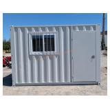 12' Storage Container w/ Door and Window